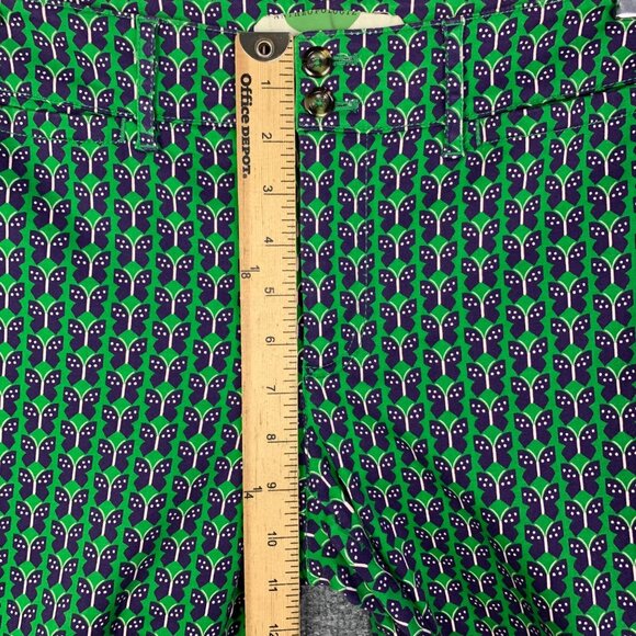 Anthropologie The Essential Slim Trousers‎ Green Butterfly Ankle Women’s Size 4 - Picture 6 of 11